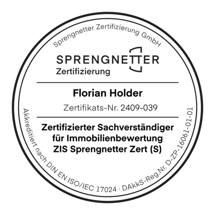 Zertifizierter Sachverständiger nach DIN EN ISO/IEC 17024